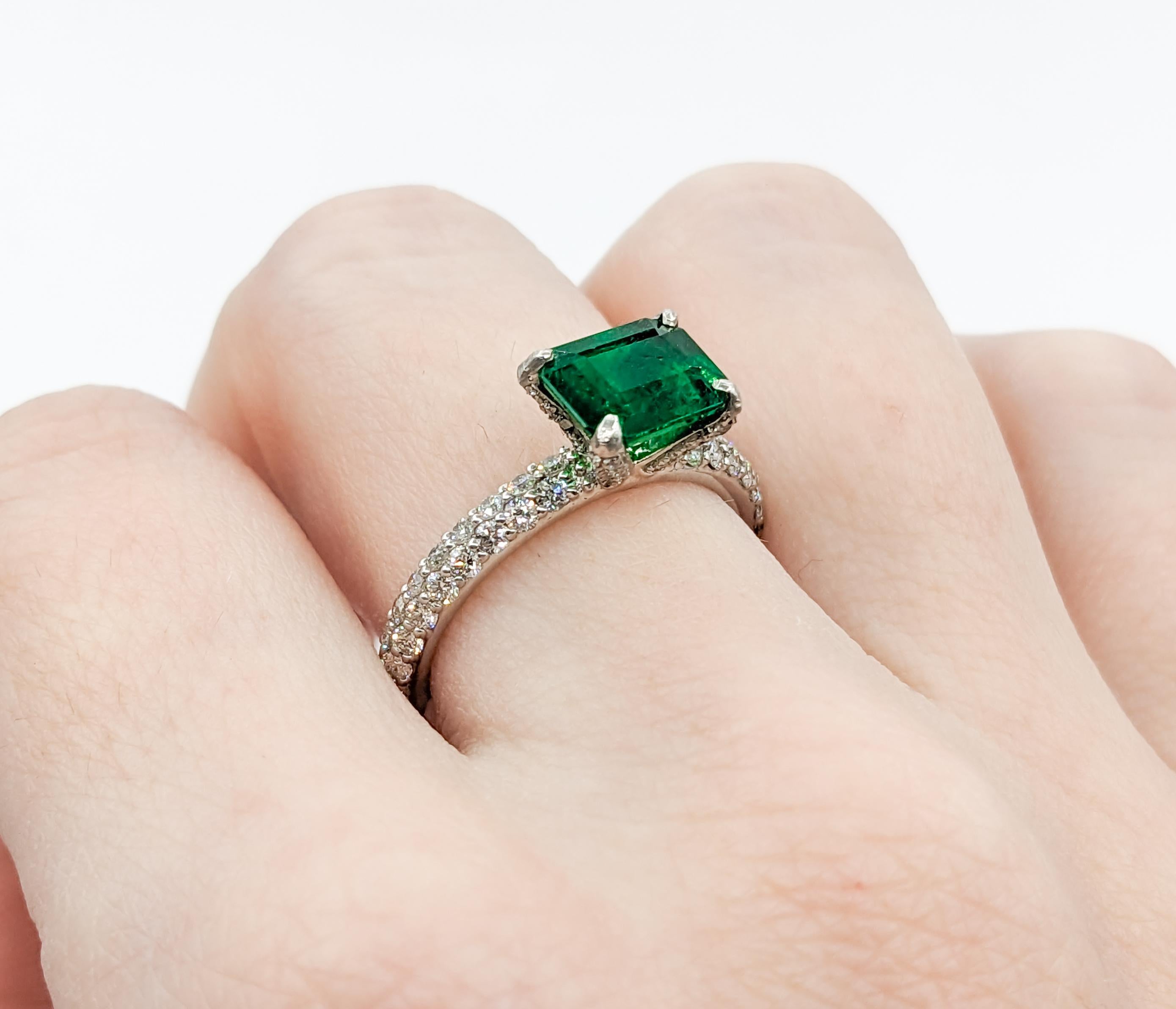 Hexagon Emerald Solitaire Ring in 9ct Solid Gold – Maya Magal London